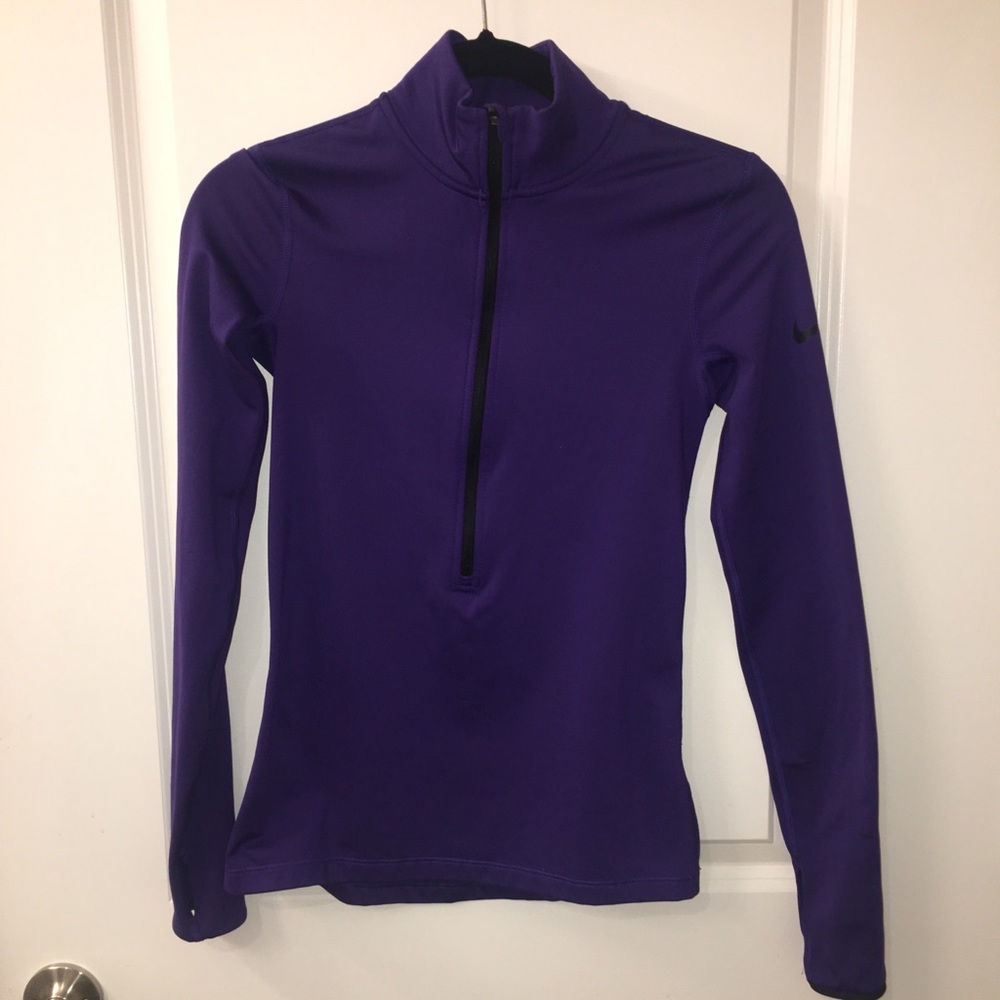 EUC NIKE fleece lined dry fit pullover dri-fit